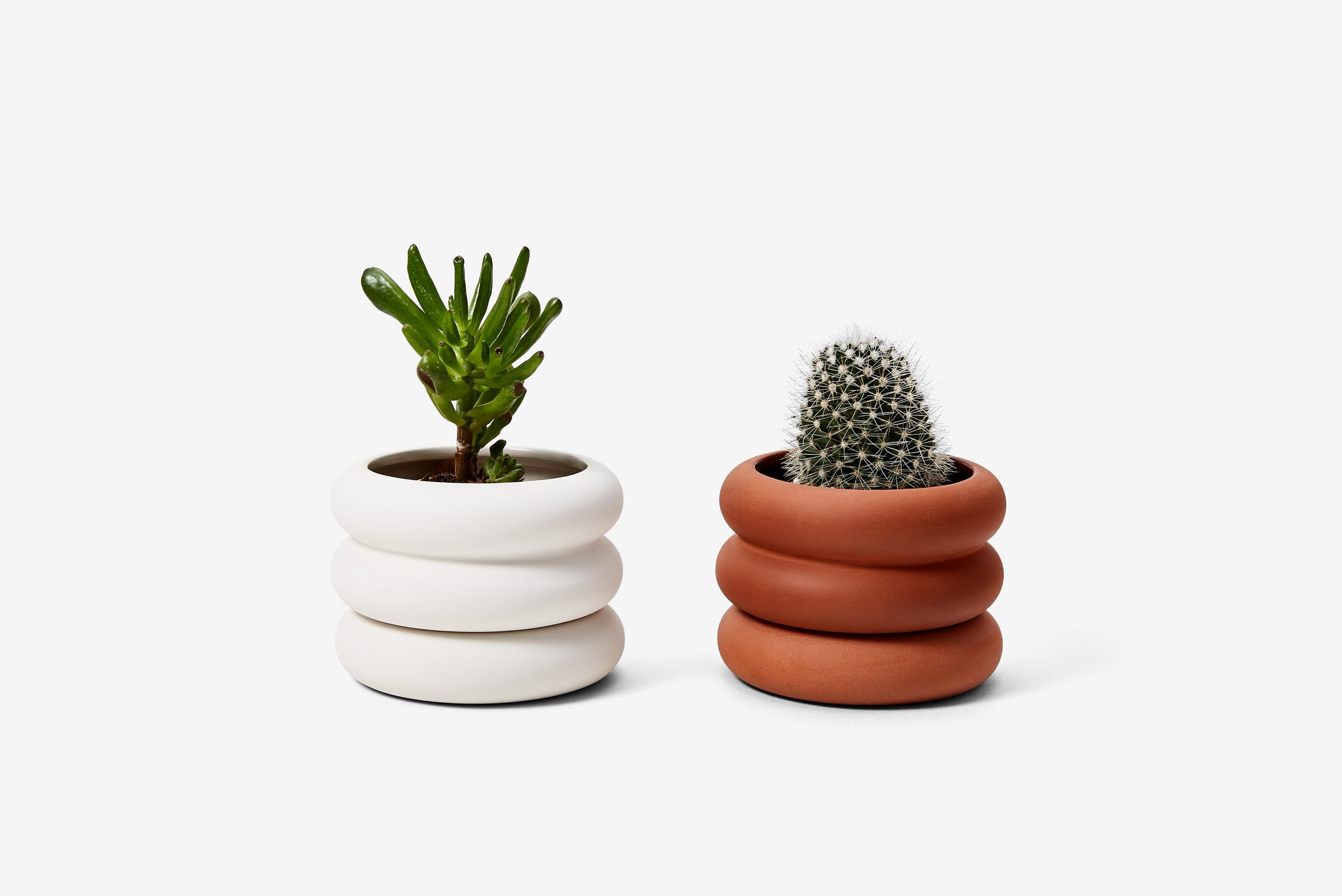 Stacking Planter White - Mini Short (MOQ: 4)